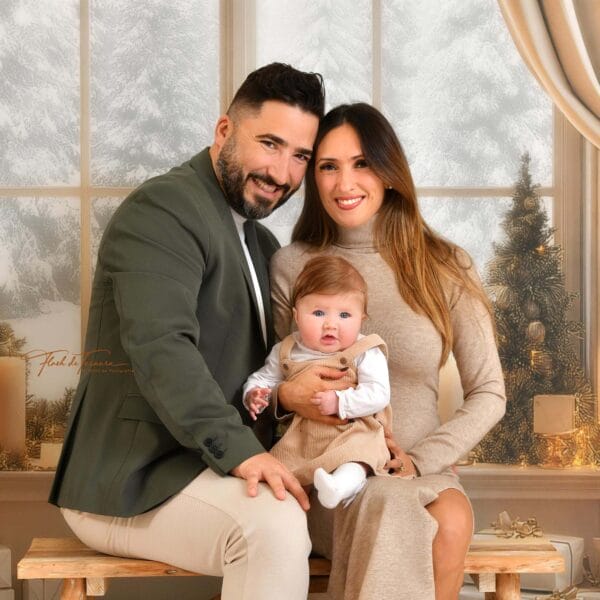 Fotografias Natal Família com recém-nascido